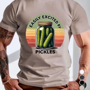Gray Pickle Jar Graphic Short Sleeve Tee